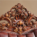 Antique Luxury Bedroom Furniture Wooden King size Bed